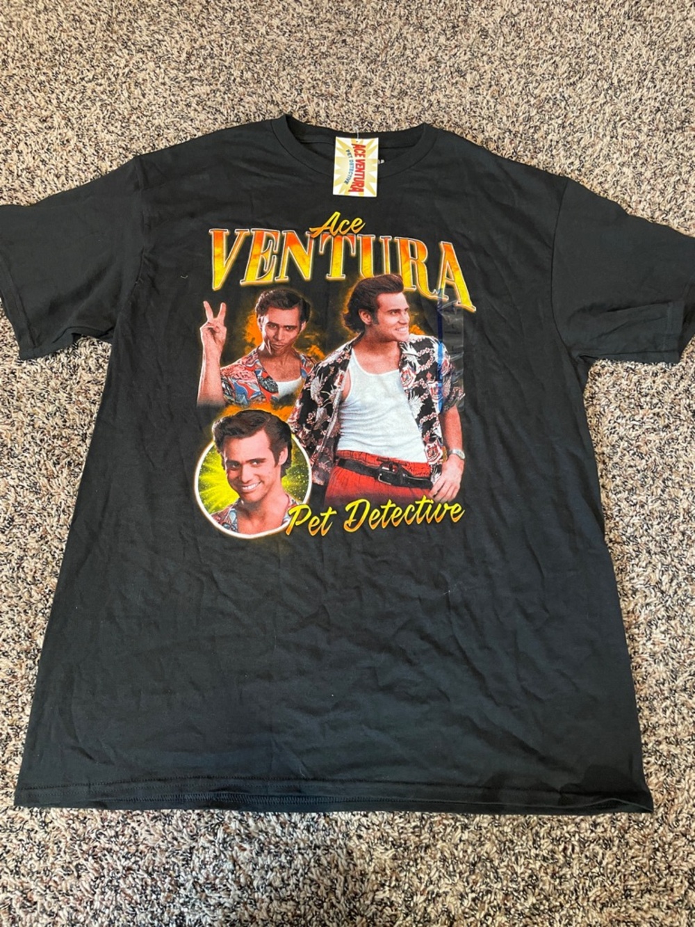 Ace Ventura Pet Detective Graphic Tee - Black Size Large | NWT